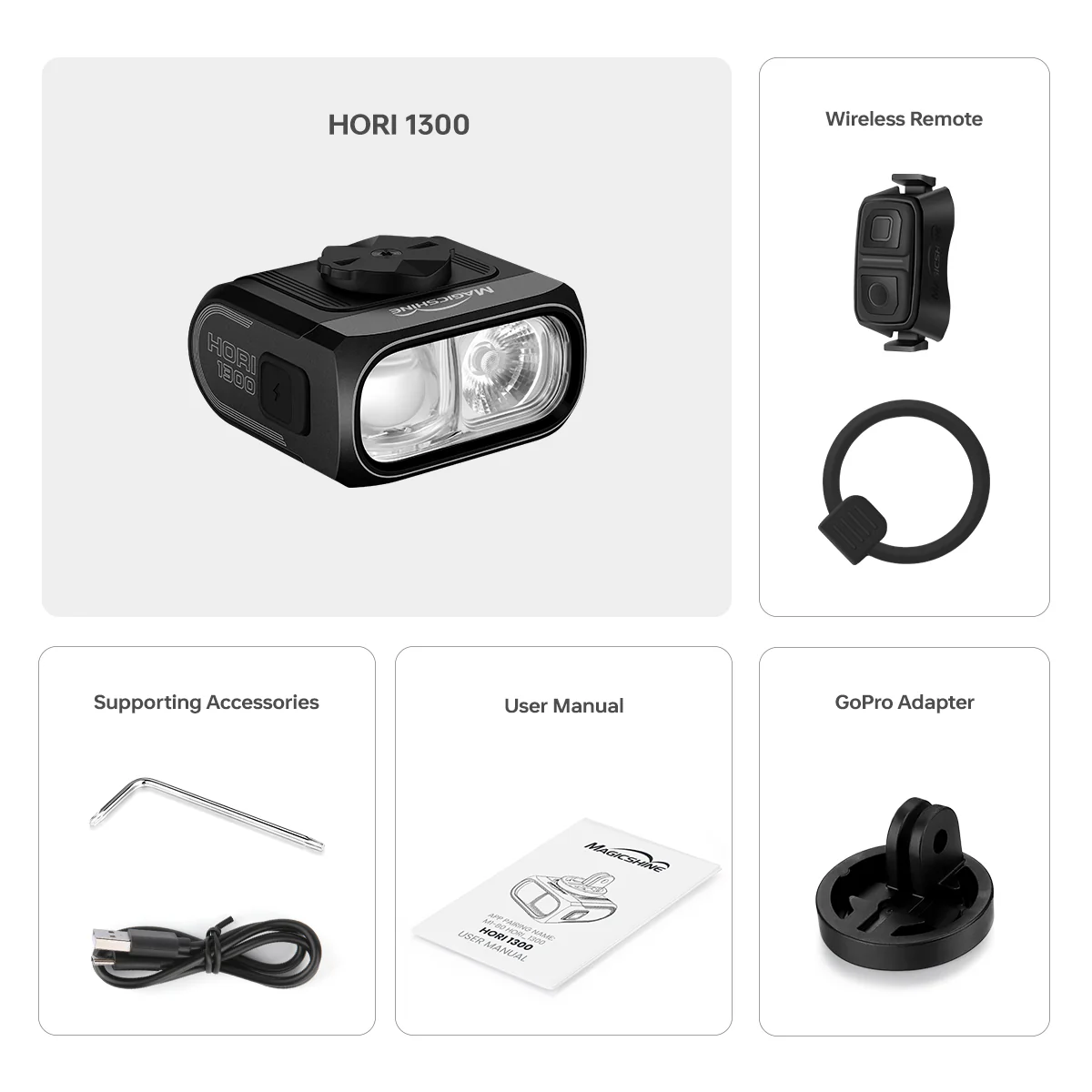 HORI 1300 DUAL MOUNTED BIKE LIGHT - Image 9